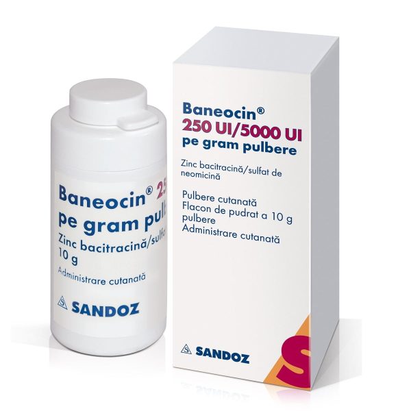 Baneocin  pulbere, 10 g, Sandoz