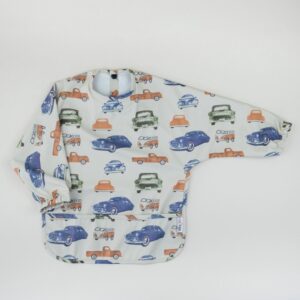 Baveta Maneca Lunga Cars, 1 buc, Little Prints
