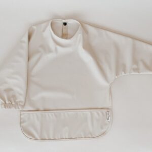 Baveta Maneca Lunga Neutral, 1 buc, Little Prints