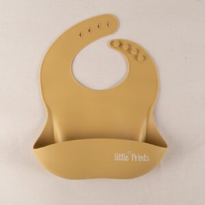 Baveta Silicon Mustard, 1 buc, Little Prints