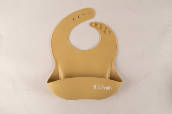 Baveta Silicon Mustard Baveta Silicon Mustard, 1 buc, Little Prints