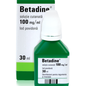 Betadine solutie, 30 ml, Egis Pharmaceuticals