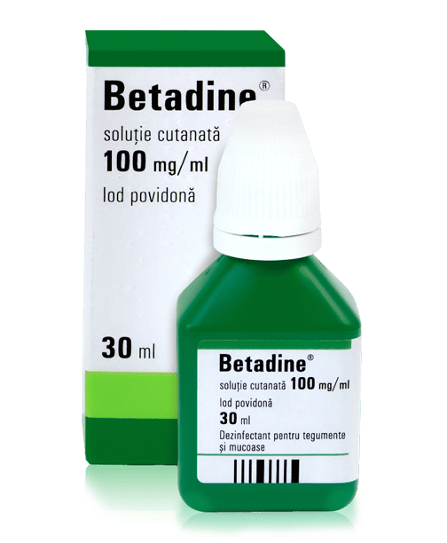 Betadine solutie, 30 ml, Egis Pharmaceuticals