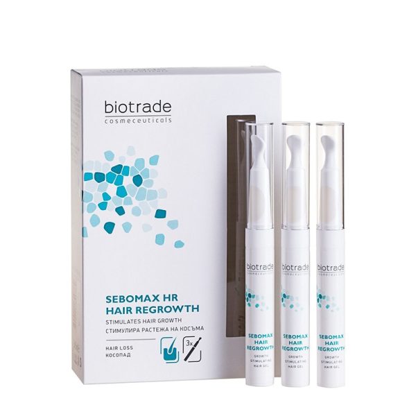 Biotrade  Sebomax Gel stimulator pentru par, 3 x 8.5 ml