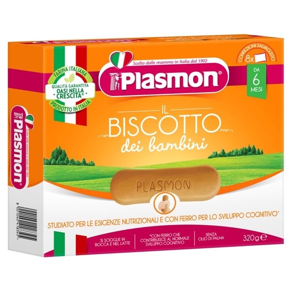 Biscuiti cu Vitamine Mangiastorie de la 6 luni, 320g, Plasmon