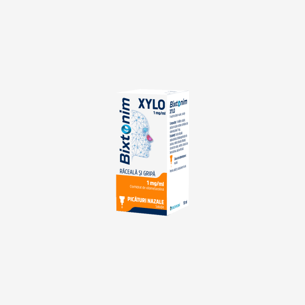 Bixtonim Xylo 1 mg/ml picaturi nazale adulti, 10 ml, Biofarm
