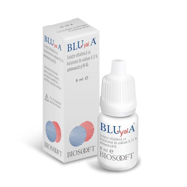 Blu Yal A Solutie Oftalmica, 8 ml , Biosooft Italia