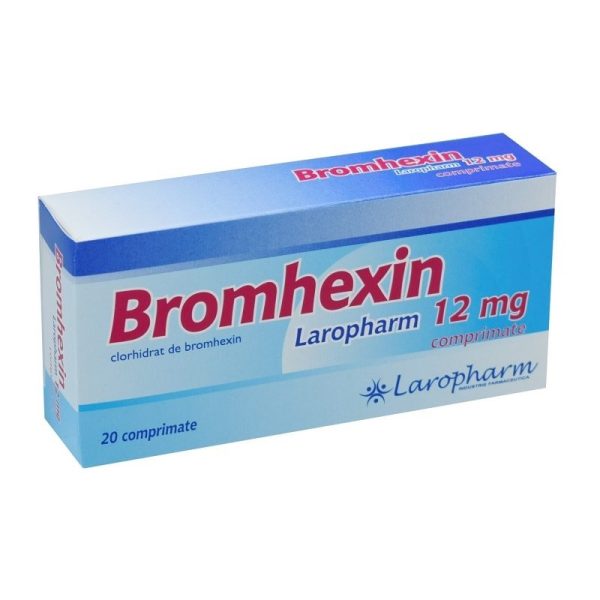 Bromhexin 12 mg Bromhexin 12 mg, 20 comprimate, Laropharm