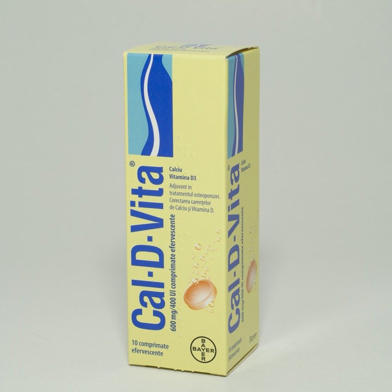 Cal-D-Vita, 10 comprimate efervescente, Bayer