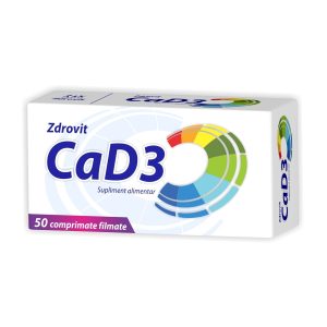 Calciu D3 Calciu D3, 50 comprimate, Zdrovit