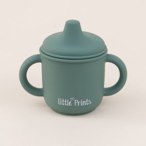 Cana Silicon Sippy Antivarsare Oil Green, 1 buc, Little Prints