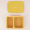 Caserola din Silicon Pliabila cu Capac Mustar, 1 buc, Little Prints