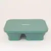 Caserola din Silicon Pliabila cu Capac Oil Green, 1 buc, Little Prints