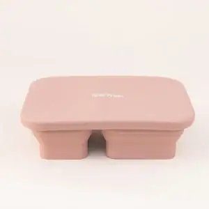 Caserola din Silicon Pliabila cu Capac Rose Dawn, 1 buc, Little Prints