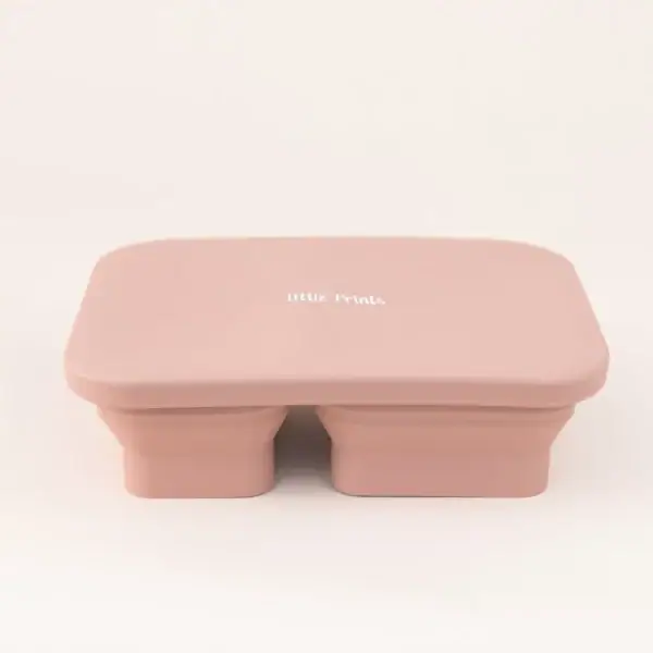 Caserola din Silicon Pliabila cu Capac Rose Dawn Caserola din Silicon Pliabila cu Capac Rose Dawn, 1 buc, Little Prints