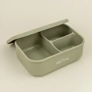 Caserola din Silicon pt Mancare Lunchbox Olive Caserola din Silicon pt Mancare Lunchbox Olive, 1 buc, Little Prints