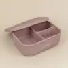 Caserola din Silicon pt Mancare Lunchbox Pink Plum, 1 buc, Little Prints