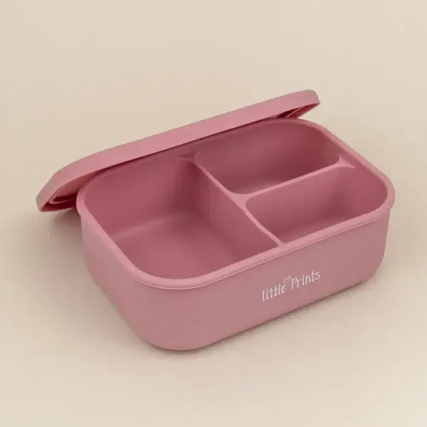 Caserola din Silicon pt Mancare Lunchbox Rose Caserola din Silicon pt Mancare Lunchbox Rose, 1 buc, Little Prints