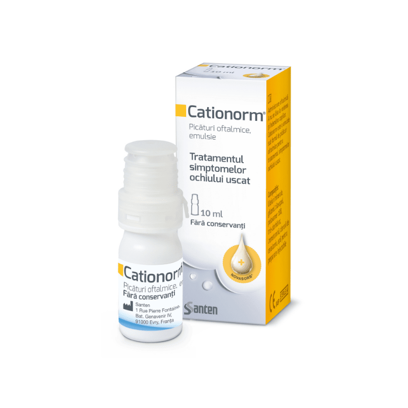 Cationorm picaturi oftalmice, 10 ml, Santen