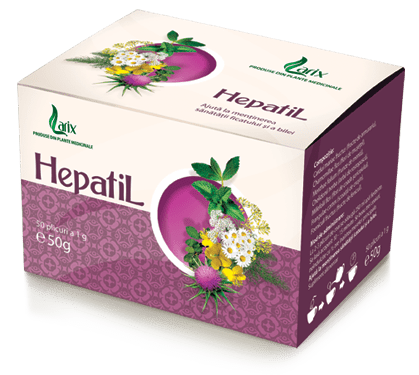 Ceai HepatiL, 50 plicuri, Larix