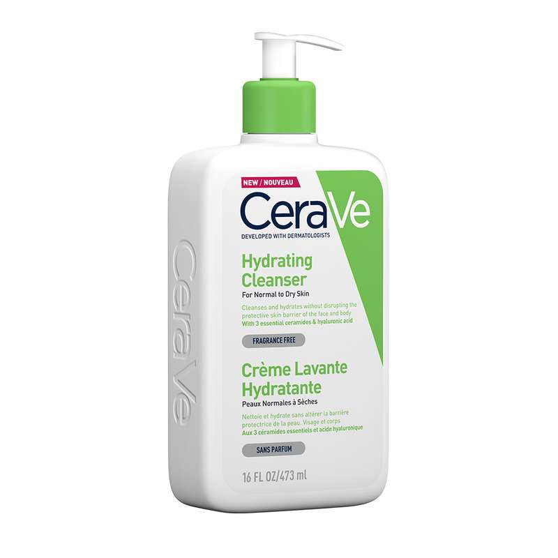 CeraVe Gel de spalare hidratant pentru piele normal-uscata, 473 ml