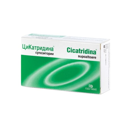 Cicatridina, 10 supozitoare antihemoroidale, Farma-Derma
