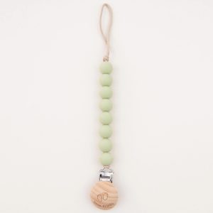 Clip Lantisor Suzeta Clasic Green Pistachio, 1 buc, Little Prints