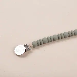 Clip Suzeta Melody Green Sage, 1 buc , Little Prints