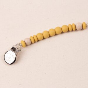 Clip Suzeta Seny Mustard, 1 buc , Little Prints