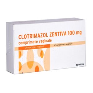 Clotrimazol, 100 mg, 12 comprimate vaginale, Zentiva
