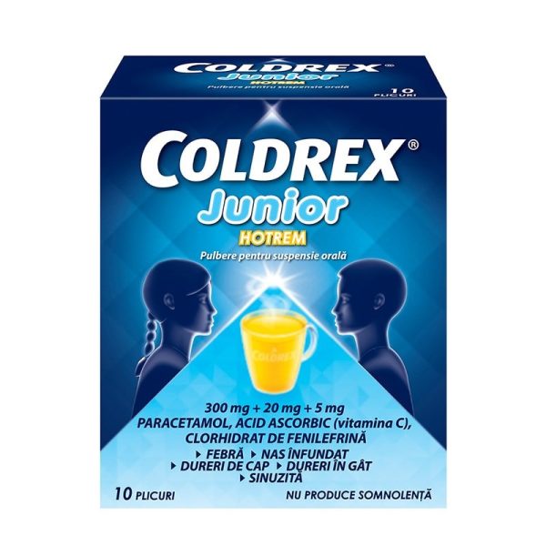 Coldrex Junior Hotrem,10 plicuri, Perrigo