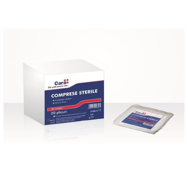 Compresa Sterila Cara 10 cm x 10 cm, 1 bucata, Labormed