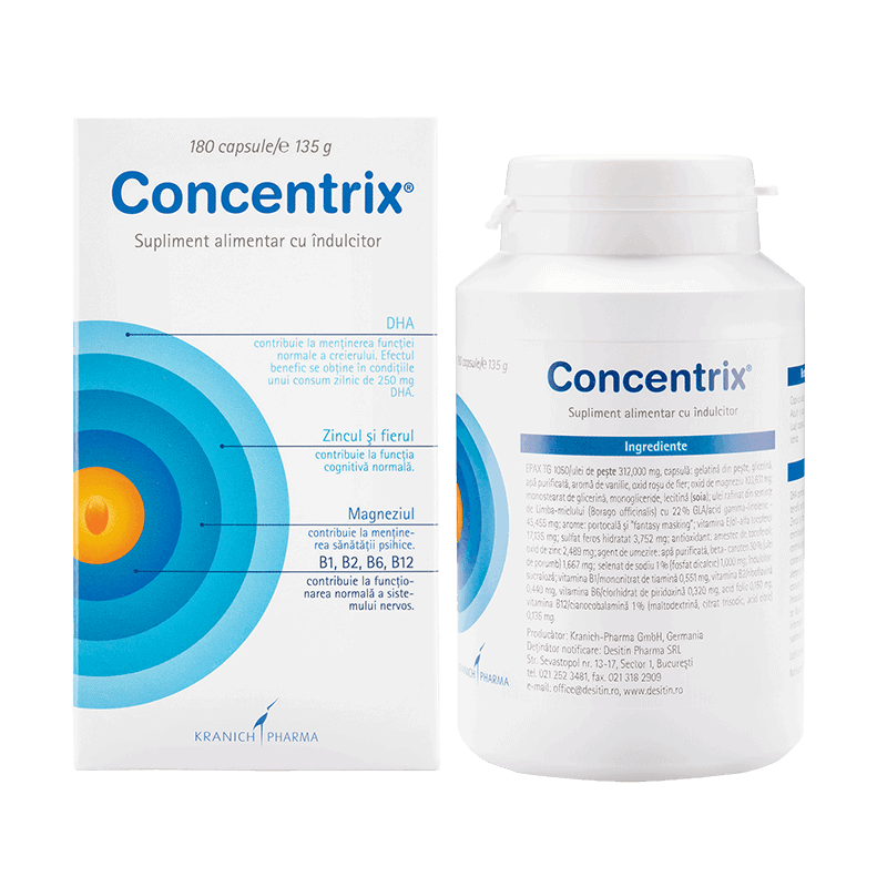 Concentrix, 180 comprimate, Destin Pharma