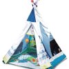 Cort de Joaca cu Salteluta de Activitati 2in1 Adventure Boy, KikkaBoo