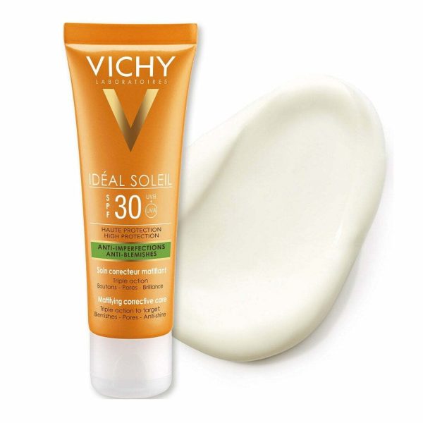 Crema corectoare matifianta 3 in 1 SPF 30 Ideal Soleil