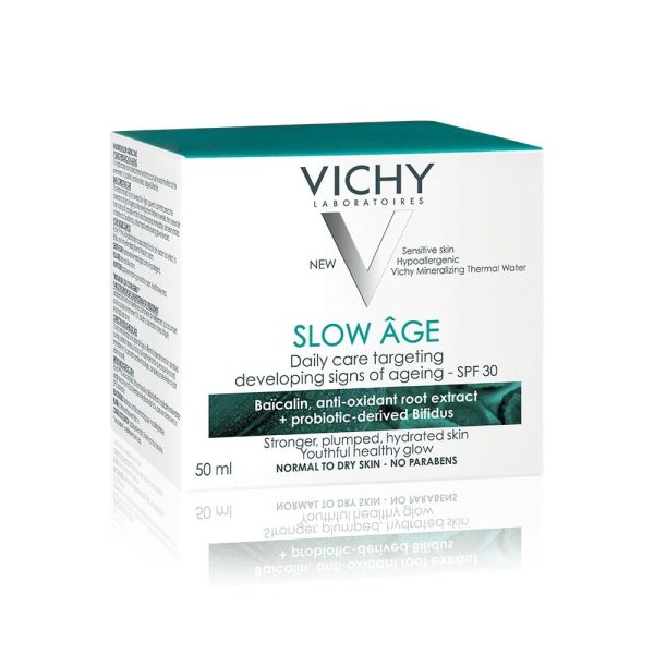 Crema de fata pentru corectarea si incetinirea aparitiei semnelor de imbatranire a tenului SPF 30 Slow Age, 50 ml, Vichy