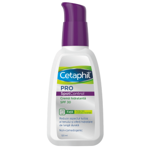 Crema hidratanta cu SPF 30 Cetaphil PRO SpotControl Crema hidratanta cu SPF 30 Cetaphil PRO SpotControl, 120 ml, Galderma
