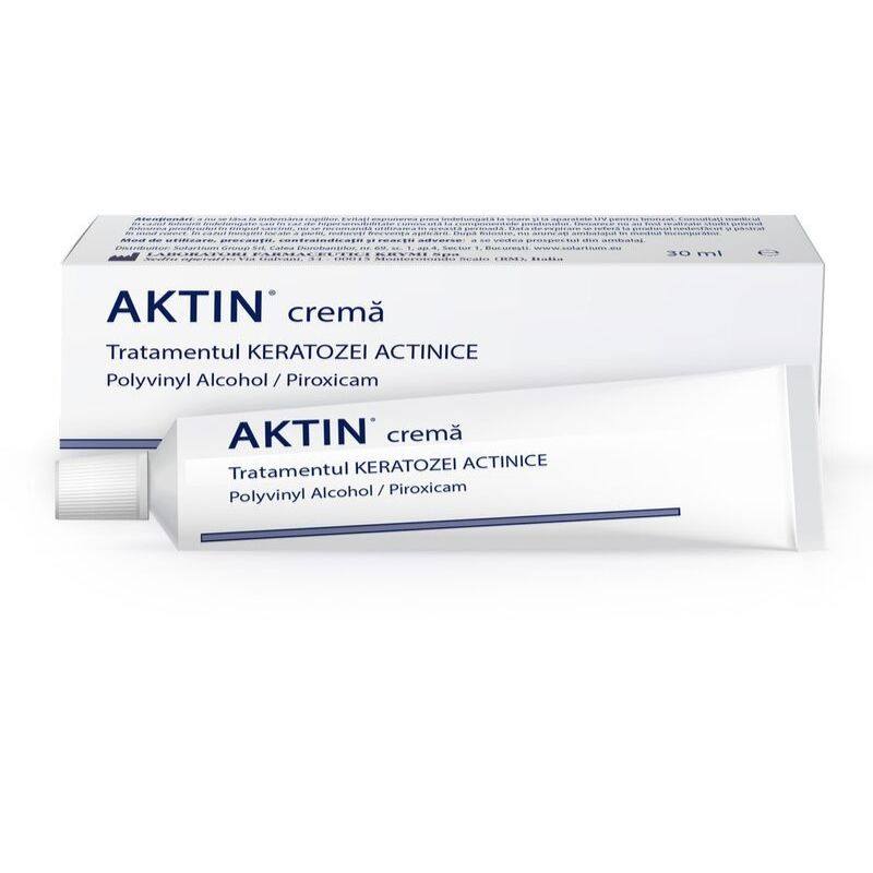 Crema pentru tratamentul keratozei actinice si a campului de cancerizare Aktin, 30 ml, Solartium