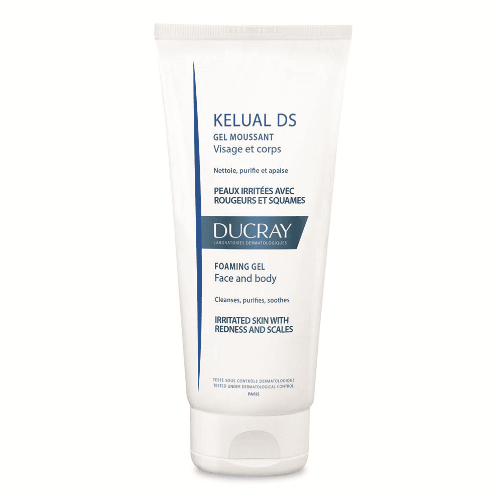 DUCRAY Gel spumant pentru pielea iritata cu roseata si scuame Kelual DS, 200 ml