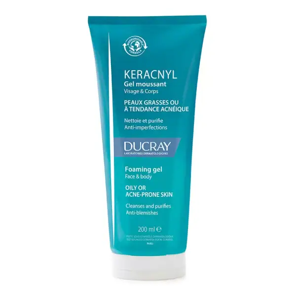 DUCRAY Keracnyl gel curatare anti-acnee 200ml