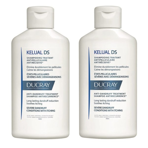 DUCRAY Pack Sampon tratament pentru reducerea scuamelor cu efect anti-recidiva Kelual DS, 100 ml  100 ml (50% reducere)