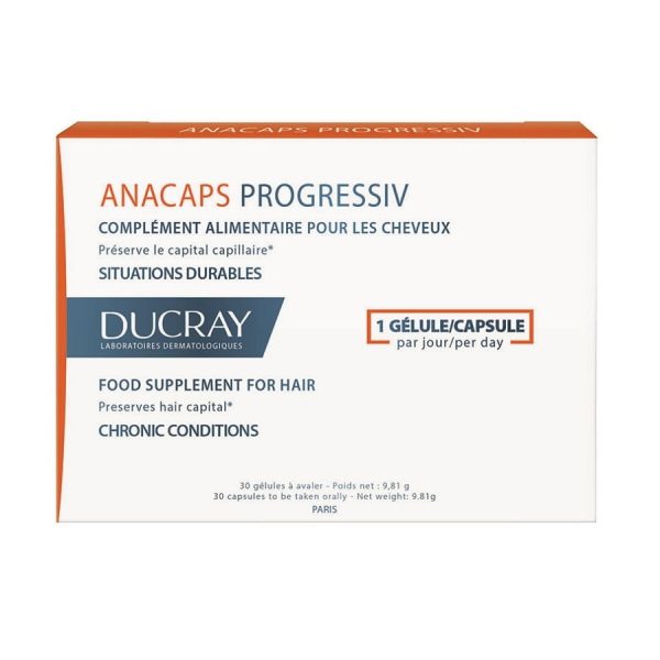 DUCRAY Supliment pentru par Anacaps Progressiv DUCRAY Supliment pentru par Anacaps Progressiv, 30 capsule
