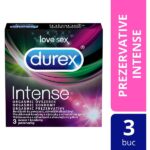 DUREX Prezervative Intense Orgasmic DUREX Prezervative Intense, 10 bucati