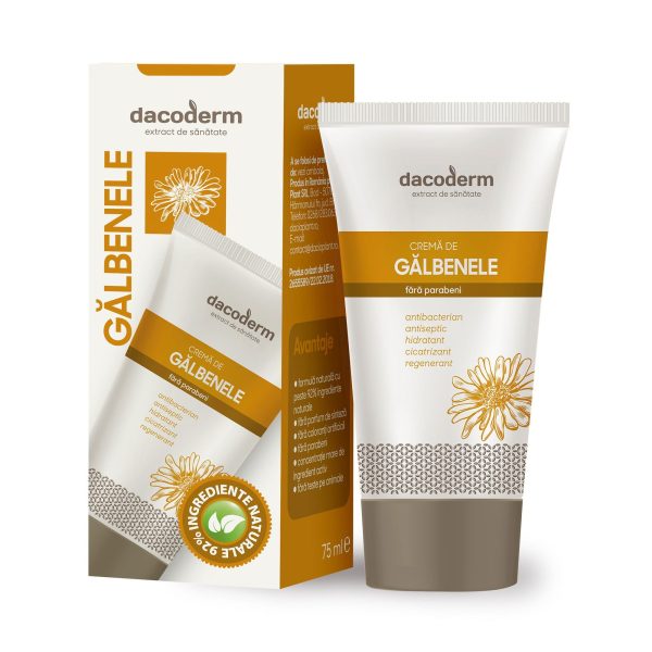 Dacoderm Crema cu extract de galbenele Dacoderm Crema cu extract de galbenele, 75 ml, Dacia Plant
