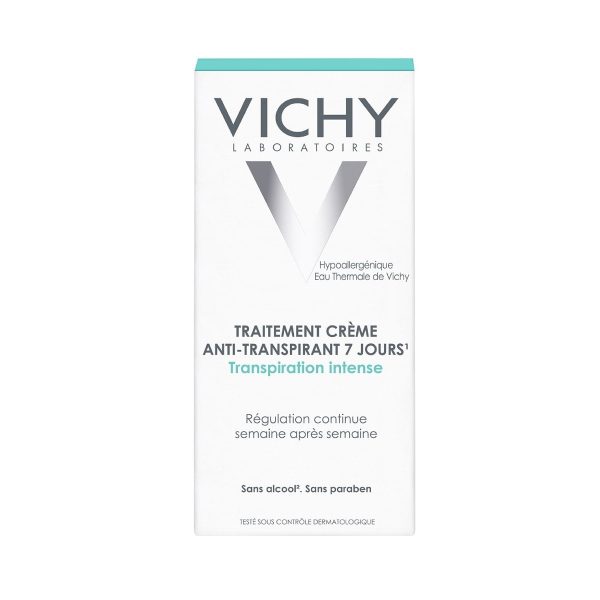 Deodorant crema tratament impotriva transpiratiei abundente cu eficacitate 7 zile, 30 ml, Vichy