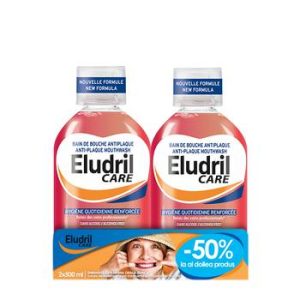 ELUDRIL Apa de Gura Anti-Placa Bacteriana Pack ELUDRIL Apa de Gura Anti-Placa Bacteriana Pack, 500ml500ml