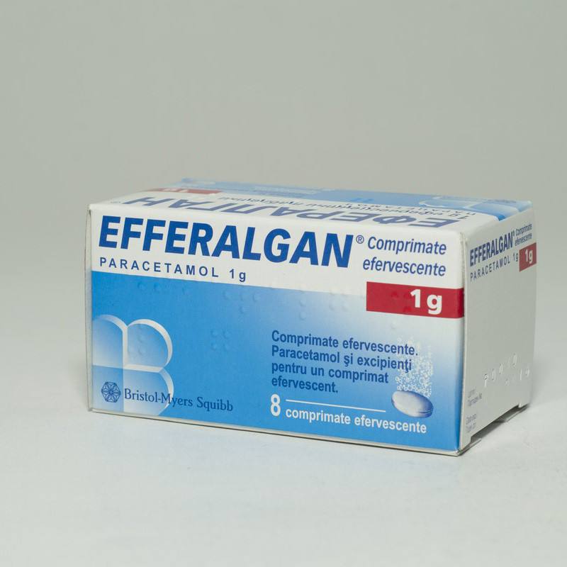 Efferalgan 1000 mg, 8 comprimate efervescente, Ursapharm
