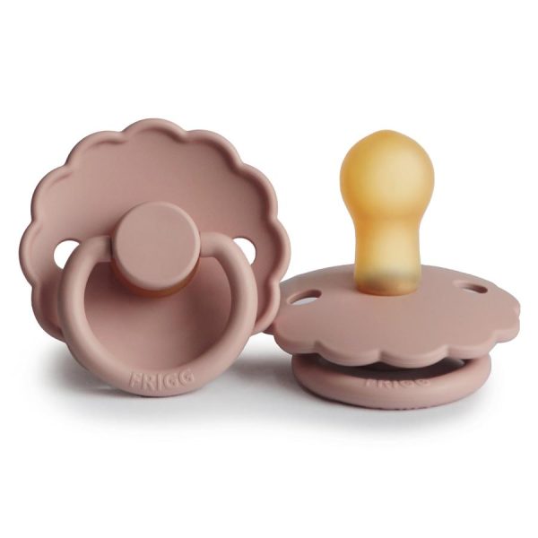 FRIGG Set 2 Suzete Daisy Blush/ Dusty Rose, 0-6L (Size 1), Latex