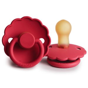 FRIGG Set 2 Suzete Daisy Red/Cream FRIGG Set 2 Suzete Daisy Red/Cream, 6-18L (Size 2), Latex