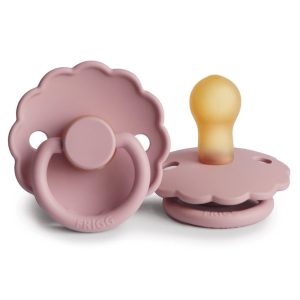 FRIGG Set 2 Suzete Daisy White/Baby Pink FRIGG Set 2 Suzete Daisy White/Baby Pink, 0-6L (Size 1), Latex